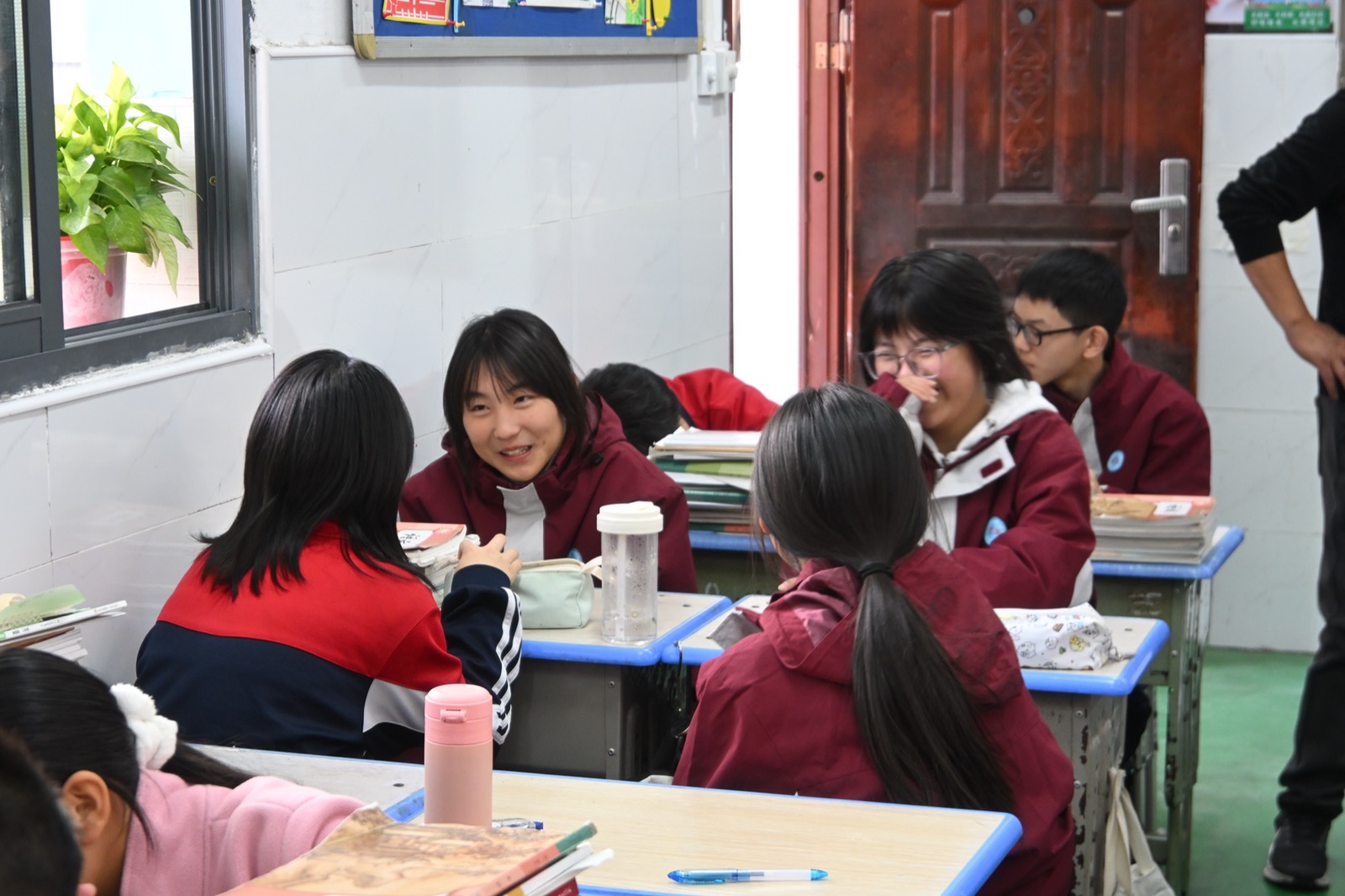 Students discussing in groups